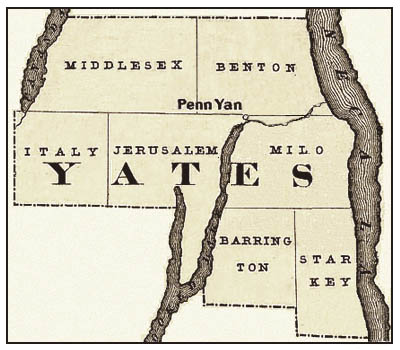 Yates County, NY was created